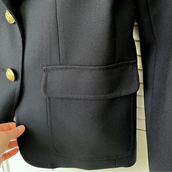 J. Crew Rhodes 100% Italian Wool Blazer Office Career Preppy | Darkest Navy | 4 - Picture 8 of 16